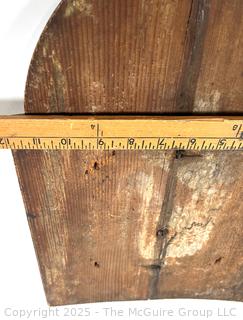 Hand Painted Wood Shield Clock Face 