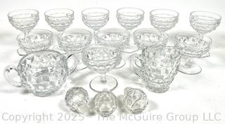 Seventeen Piece (17) Collection of Fostoria American Clear Glassware