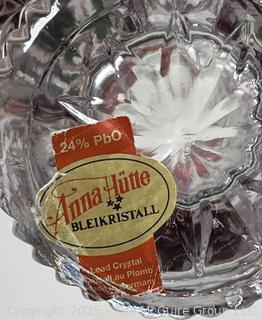 Crystal Glassware Including Red Cut to Clear Vase