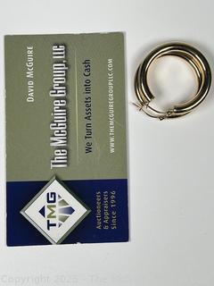 Pair of Gold Plated Hoop Earrings