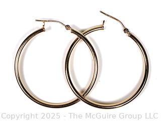Gold Plated Hoop Earrings