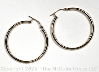 Gold Plated Hoop Earrings
