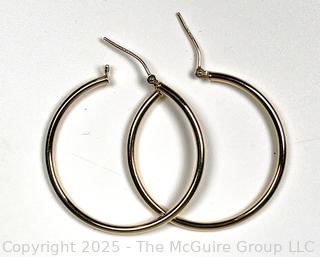 Gold Plated Hoop Earrings