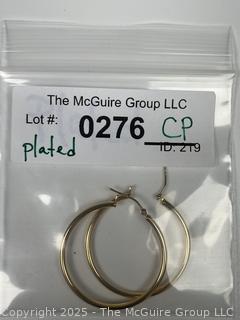 Gold Plated Hoop Earrings