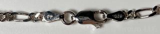 Sterling Silver with Inlaid Stone Pendant Necklace Signed by Navajo Artist Calvin Begay 