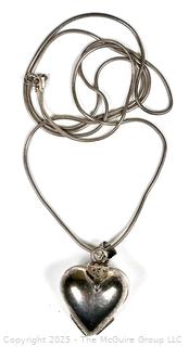 Sterling Silver Four Way Lucky In Love Clover Heart Locket