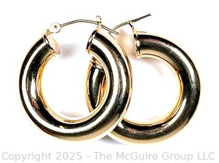 Gold Plated Hoop Earrings
