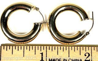 Gold Plated Hoop Earrings