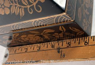 Black and Gold Lacquer Chinoiserie Large Storage Box