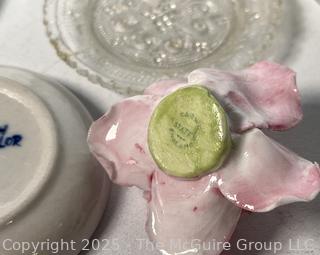 Decorative Items Including Limoges Owl Trinket Box