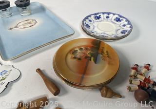 Group of Decorative Items Including Spools
