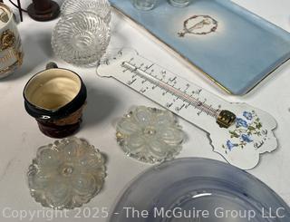 Group of Decorative Items Including Spools