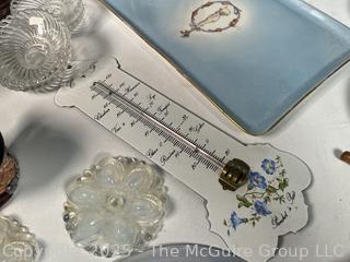 Group of Decorative Items Including Spools