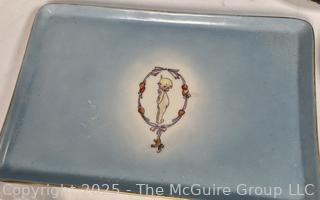 Group of Decorative Items Including Spools