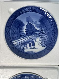 Eight (8) Royal Copenhagen Christmas Wall Plates