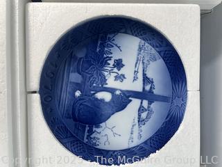 Eight (8) Royal Copenhagen Christmas Wall Plates