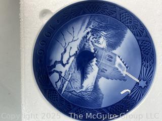 Eight (8) Royal Copenhagen Christmas Wall Plates