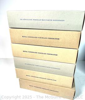 Thirteen (13) Royal Copenhagen Christmas Wall Plates in Boxes