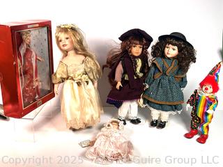 Group of Dolls, Some in Boxes