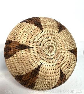 McCoy Pitcher, Nicaragua Carved Vase and Hand Woven Baskets
