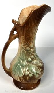 McCoy Pitcher, Nicaragua Carved Vase and Hand Woven Baskets
