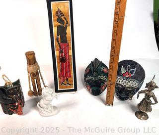 African Tribal Items Including Masks
