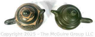 Two (2) Chinese Yixing Clay Teapots