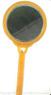 Group Including Bakelite Hand Mirror, Hotel Trinket Trays, Brass Bowl Etc.