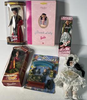Collection of Dolls Including Barbie
