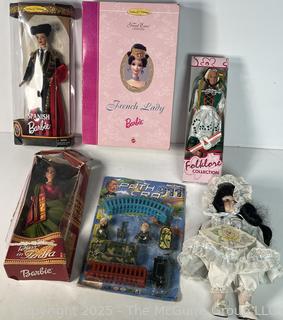 Collection of Dolls Including Barbie