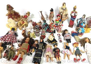 Collection of Souvenir Travel Dolls