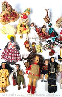 Collection of Souvenir Travel Dolls