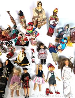 Collection of Souvenir Travel Dolls
