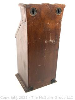 Wooden Liverpool Candle Company Box with Slanted Lid