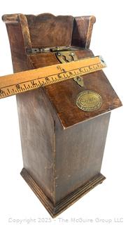 Wooden Liverpool Candle Company Box with Slanted Lid