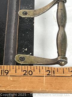 Double Handled Serving Tray with Bird and Evergreen 