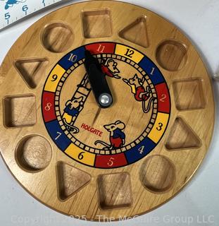 Vintage Pre-School Toys Including Wood Blocks