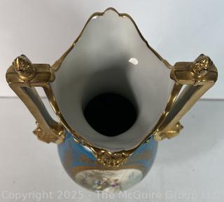 19th Century French Ormolu Mounted Bleu Celeste Sèvres Vase