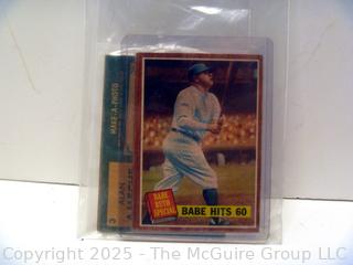 Sports Trading Cards Including Babe Ruth 60th Homer, etc.