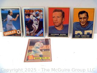 Sports Trading Cards Including Babe Ruth 60th Homer, etc.