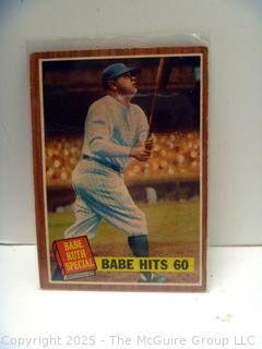Sports Trading Cards Including Babe Ruth 60th Homer, etc.