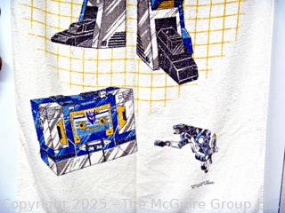 1985 Transformers Soundwave Bath Towel.  50 x 28