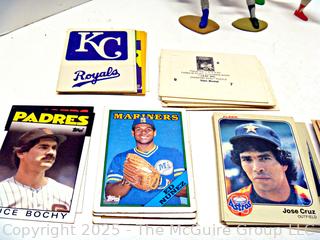 Baseball Trading Cards and Figurines