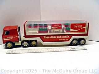 Buddy L Mack - Coca-Cola Red Delivery Semi-Truck & Trailer "Have a Coke and a Smile".