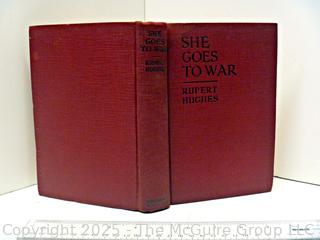 She Goes To War by Rupert Hughes 1929 Books