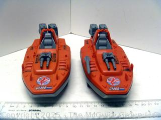 Two (2) GI Joe Devilfish Boat Vehicle ARAH 1986 Incomplete