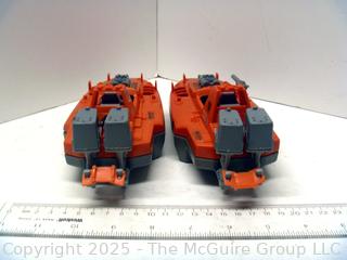 Two (2) GI Joe Devilfish Boat Vehicle ARAH 1986 Incomplete