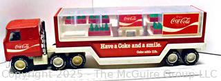 Buddy L Mack Coca-Cola Red Delivery Semi-Truck & Trailer "Have a Coke and a Smile".