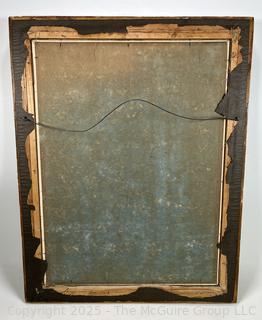 Framed Oil On Board Abstract of Man Lying in Bed Signed by Richard (Dick) Miller. 21.5 x 27.5"
