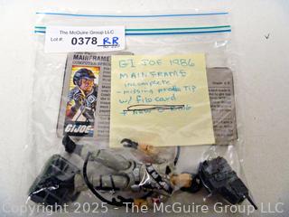1986 GI Joe Action Figure Mainframe Incomplete with Full Card (NM) Toy